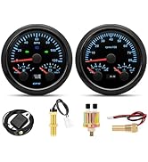 ARTILAURA 3in1 GPS Speedometer&amp; Fuel Gauge (Adjust 240-33ohms, 0-90ohms, 0-190ohms, 10-180ohms) &amp;...