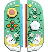 Silicone Protective Case for Nintendo Switch 2 Joy Con Controllers with 2 Silicone Thumb Grips, B...