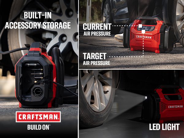 12V DC/120V AC tire inflator