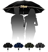 Chakipee Travel Compact Umbrella Windproof - Portable Automatic Umbrellas for Rain, Inverted Fold...