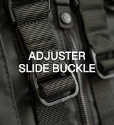 CRAFTMEMORE 1 Inch Metal Ladder Lock Tri-Glide Tension Lock Slide Buckle for Adjustable Backpack ...