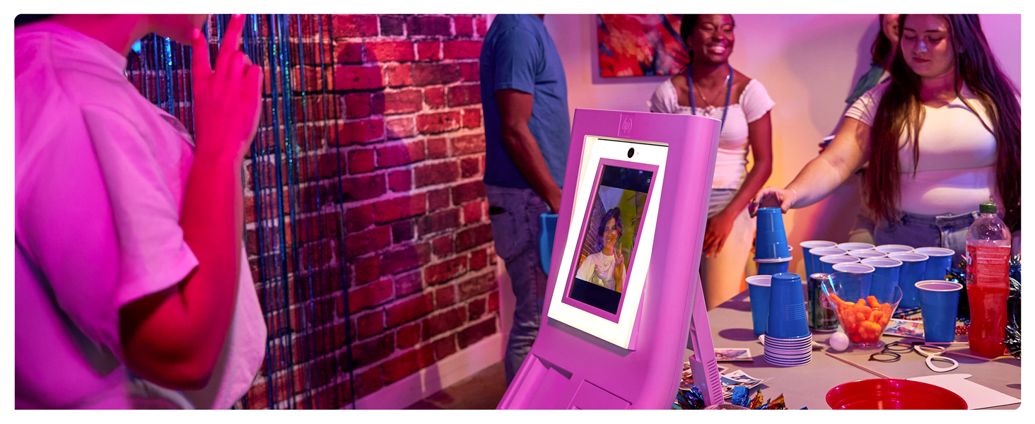 HP Sprocket Photo Booth Machine Instant Color Photo Printer