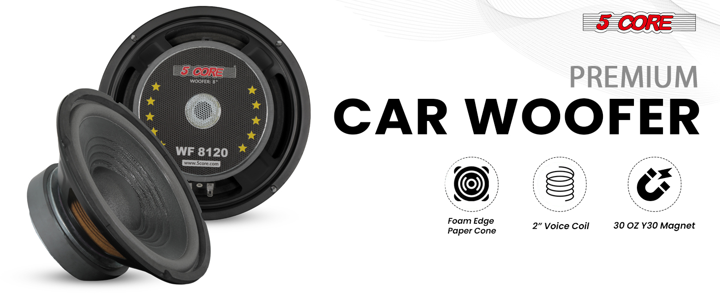 woofer replacement speaker subwoofer repair audio loud bass driver home theater car system