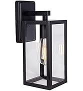 LIT-PaTH Outdoor Wall Lantern, Wall Sconce as Porch Lighting Fixture, E26 Medium Base Max 60W, An...