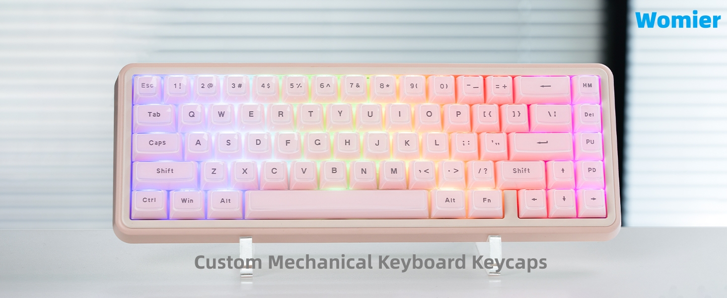 Womier Jelly Keycaps, Mechanical Keyboard for keycaps Set, OEM Profile Key Cap