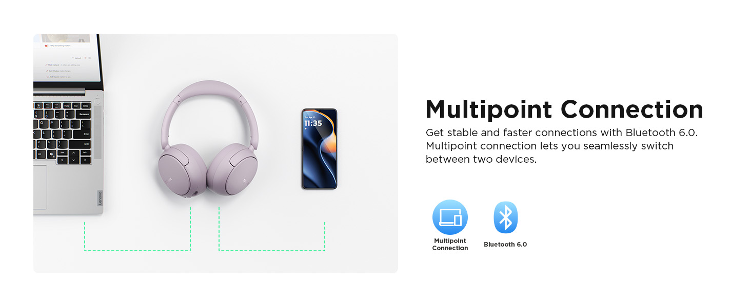 TALIX noise cancelling over ear headphones