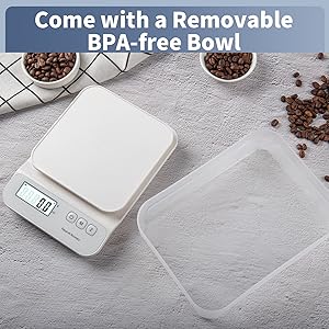 scale with a bowl