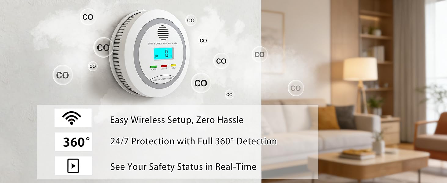 carbon monoxide and smoke detector