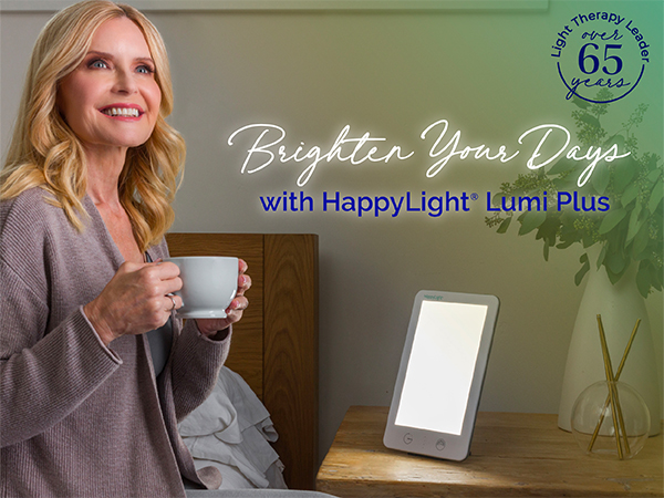 verilux happylight lumi plus light therapy lamp bright light happy light sunlight clinically proven