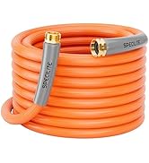 SPECILITE 5/8'' Heavy Duty Rubber Garden Hose 50FT, 1200psi Burst, 300psi Working, Hot/Cold Water...