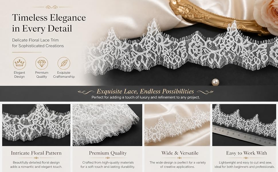 lace trim by the yard