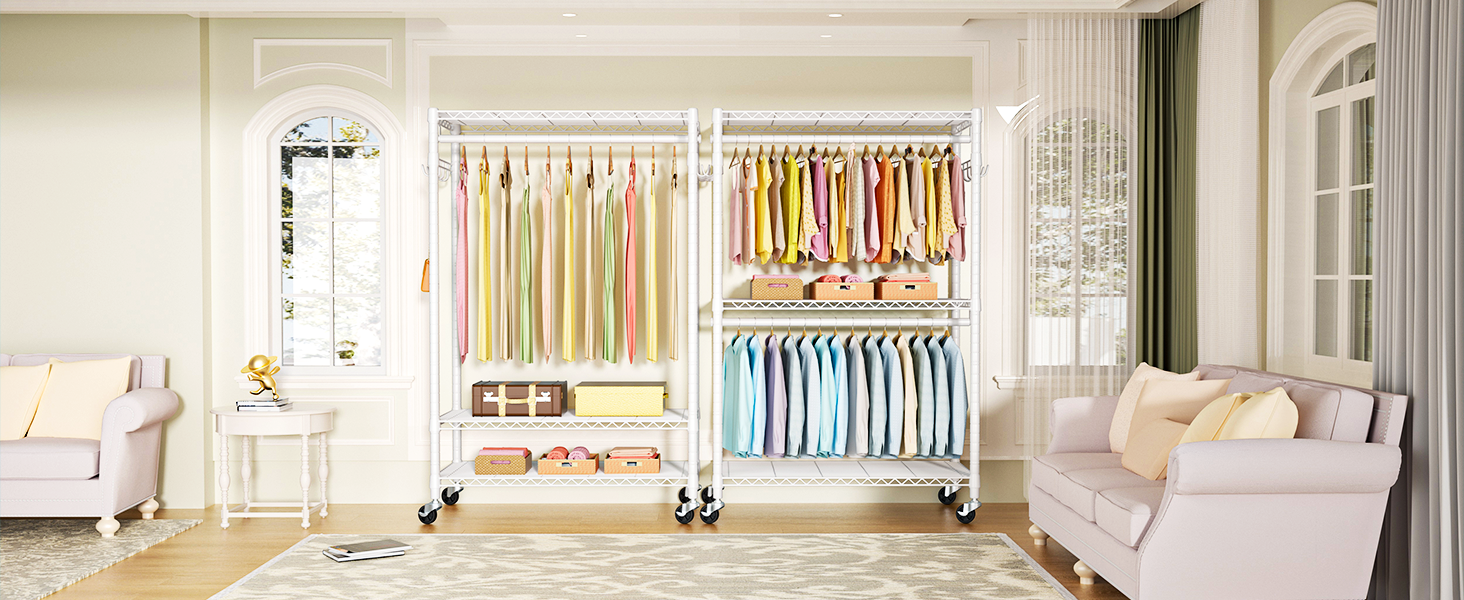 portable closet with wheels