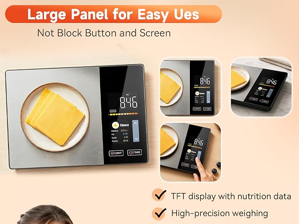 Large Panel for Easy Use