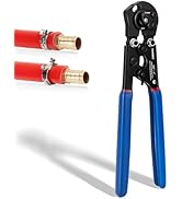 Tivorex 2 in 1 PEX Crimping Clamp Cinch &amp; Removal Tool, Ratcheting PEX Crimper for 3/8-inch to 1-...