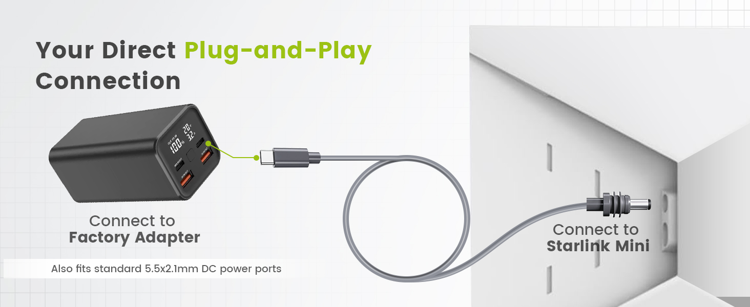 starlink mini pd power cord