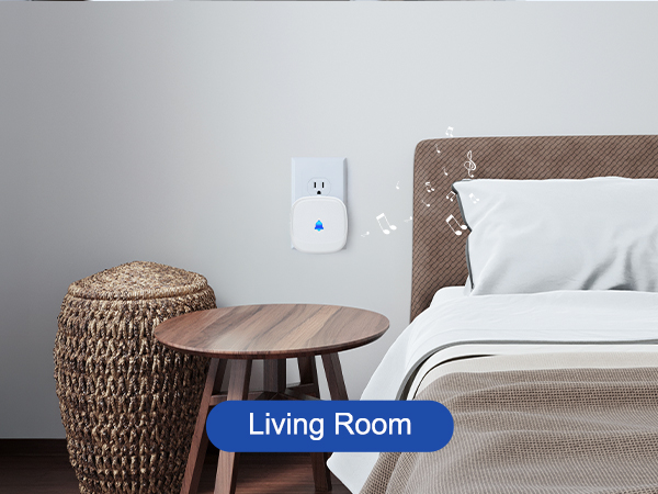 Wireless doorbell for living room