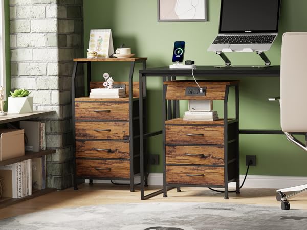 Night Stand with Charging Station