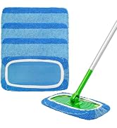 Ashsajkd Reusable Machine Washable Mop Refill Pad - Compatible with Swiffer Sweeper Wet Mops (10-...