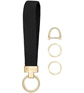 Hovmwey Elastic Wristlet Keychain for Women Men, Cute Car Key Chain, Braided Wrist Strap Lanyard ...