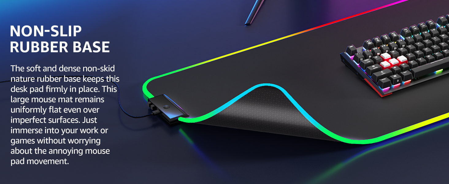 non-slip rubber base