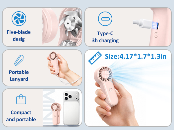 hand held fan with cooling plate