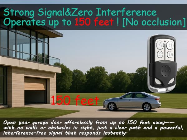 Strong Signal&amp;amp;Zero Interference Operates up to 150 feet ![No occlusion]