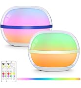 LOFTEK LED Ball Light, Multi-Color Magnetic Rechargeable Night Lights, 3.5-inch RGB Mood Lighting...