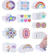 UCEC 120Pcs Calm Strips for Anxiety Sensory Stickers, Diamonds Textured Sensory Strips 12 Pattern...