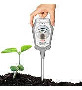 3-in-1 Soil Test Kit, Soil Moisture Meter/Soil pH Meter/Fertility Tester, Soil Hygrometer for Gar...
