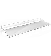 Richboom Clear Acrylic Tilted Computer Keyboard Holder for Easy Ergonomic Typing, Upgraded Versio...