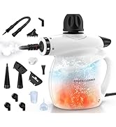 Steam Cleaner, Pressurized Handheld 13pcs Multi-Purpose Natural Deep Cleaning Steamer, Portable S...