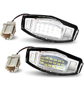 LESAUCE LED License Plate Lights For Honda Accord Sedan Odyssey Civic Pilot &amp; Acura MDX TSX TL IL...