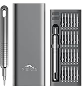 SOONAN 51 in 1 Precision Screwdriver Set, Portable Screwdriver Set with 48 Magnetic Bits Torx Hex...