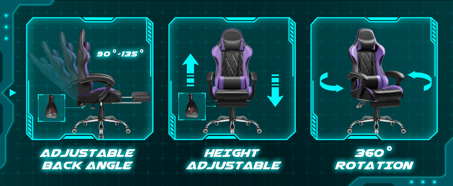 Height and Back Adjustable