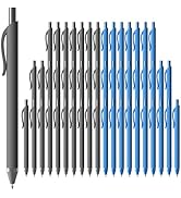 JIMMIDDA Pens Bulk, 52 Pack Ballpoint Black &amp; Blue Ink, 1.0MM Medium Point Bluk Retractable for S...