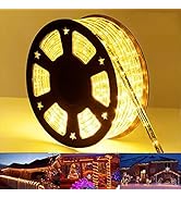 100ft LED Rope Lights Outdoor, 720 LED Connectable and Flexible Tube Lights with 8 Modes, Waterpr...