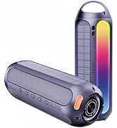 CYBORIS Magnetic Bluetooth Golf Speaker, Solar Powered 30W Outdoor Portable Wireless Speaker IPX6...