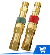 Regulator to Hose Quick Connect Fittings Set with Check Valves for Torch Welding, Brass Torch to ...