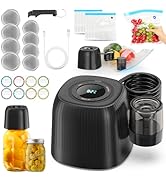 HUIJUTCHEN 3-in-1 Electric Vacuum Sealer for Jars and Vacuum Bags, Automatic Mason Jar Vacuum Sea...