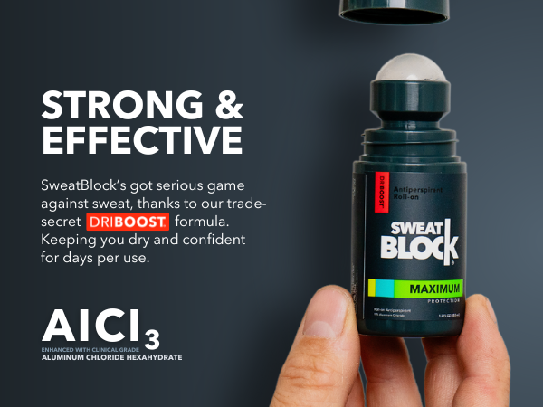 SweatBlock Strong and Effective