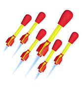 Stomp Rocket Ultra Rocket Refills, 6 Rockets - Replacement Foam-Tipped Rockets for Kids - Fun Bac...