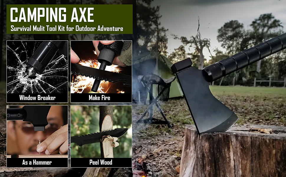 multi tool kit- camping axe