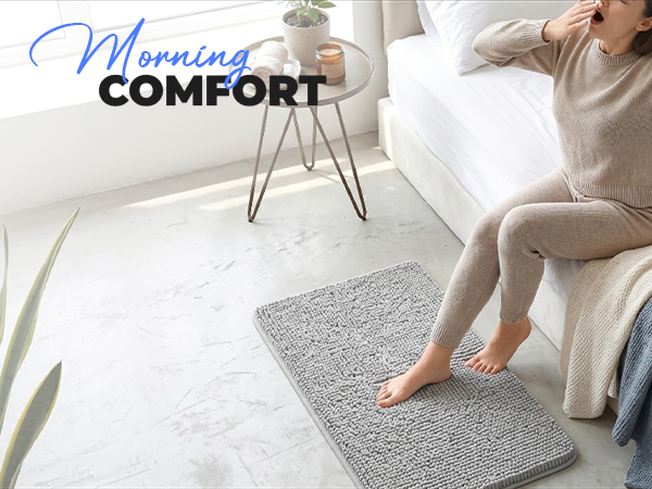 Shaggy Bath Mat Rug For Bathroom Cotton