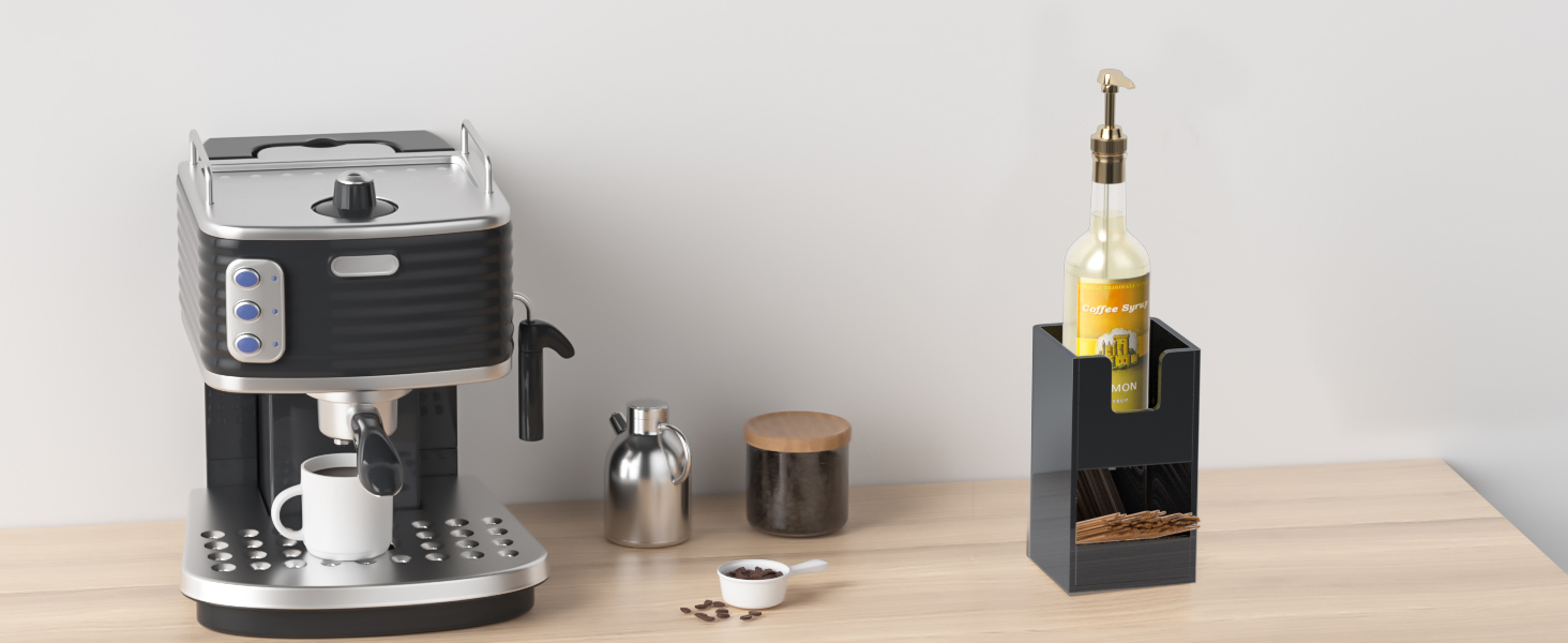coffee station organizer for countertop