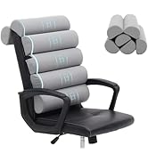 Ergonomic Lumbar Support Pillow for High Back Office Chair - Adjustable 6 Semicircular Back Cushi...