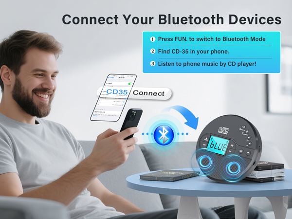 Bluetooth cd player
