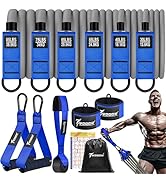Resistance Bands, 350lbs/450lbs Heavy Exercise Bands with Handles, Workout Bands Set for Working ...