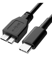 ITD ITANDA Micro B to USB C, 3.3FT USB 3.0 Cable External Hard Drive Cord Compatible with Seagate...