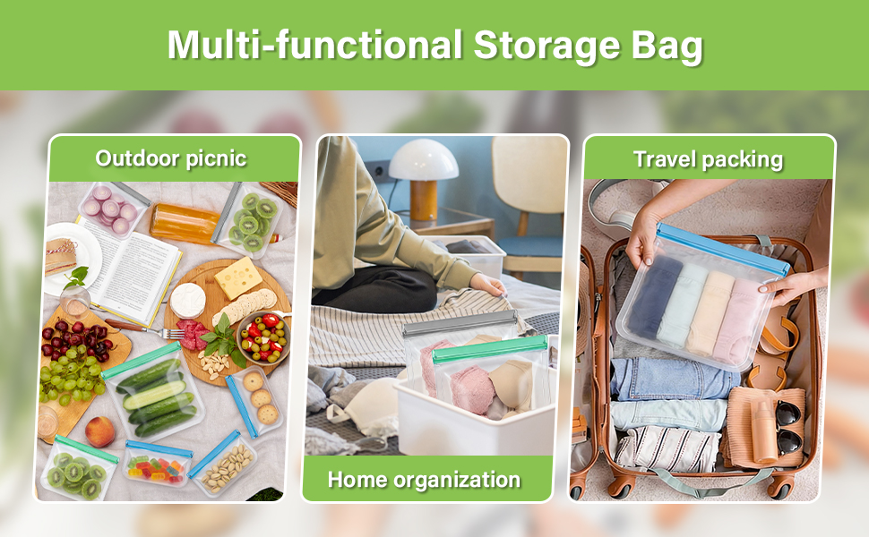 Reusable Freezer Bags Gallon