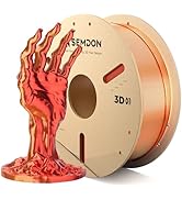 Semdon PLA Filament 1.75mm, Dual-Color Silk PLA Gold/Copper Metallic Gradient Filament, Dimension...